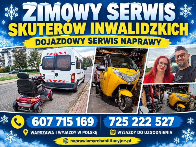 DOJAZDOWY SERWIS SKUTERÓW INWALIDZKICH - ZADBAJ O SPRZĘT ZIMĄ
